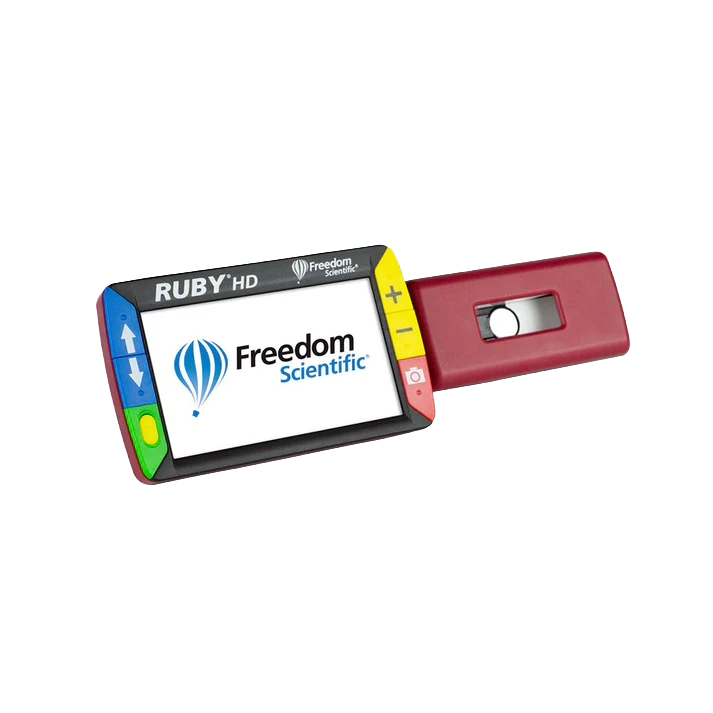 RUBY® HD Handle Extended with Freedom Scientific logo