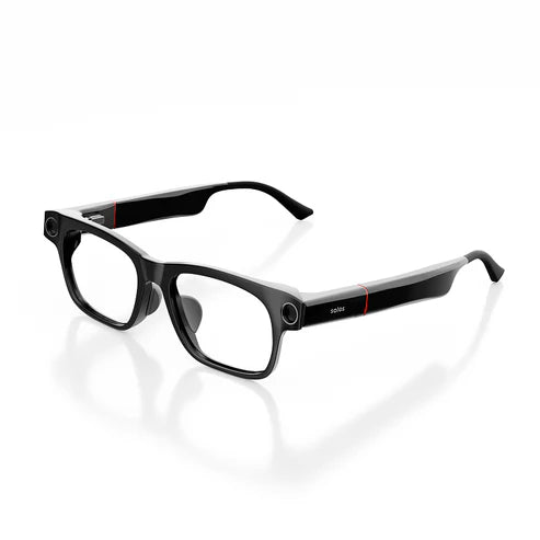 Side View of the Black Ally Solos Glasses